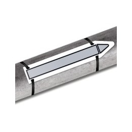 Support en aluminium pour marqueurs de tuyauterie