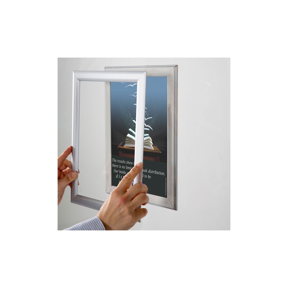 Cadres Clic-Clac double-faces pour vitrines