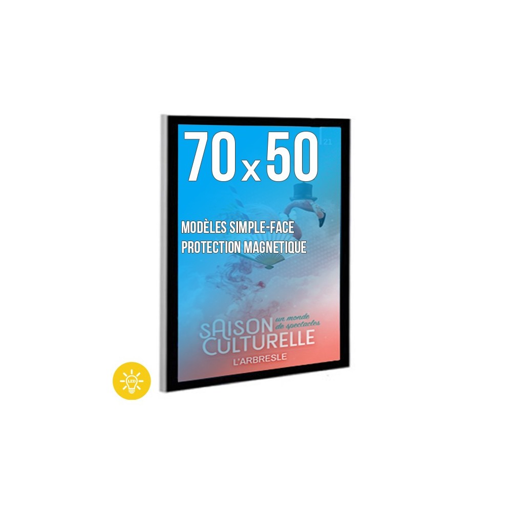 Cadres d'affichage LED Black'Line Mural