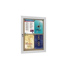 Vitrines intérieur/extérieur fond en liège