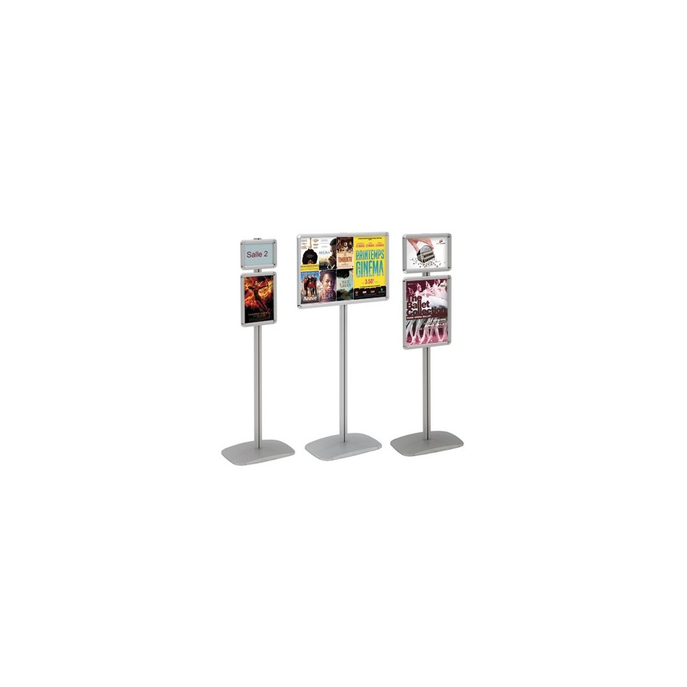 Porte-affiches Cadro-Clic sur pied - Hauteur 133 cm