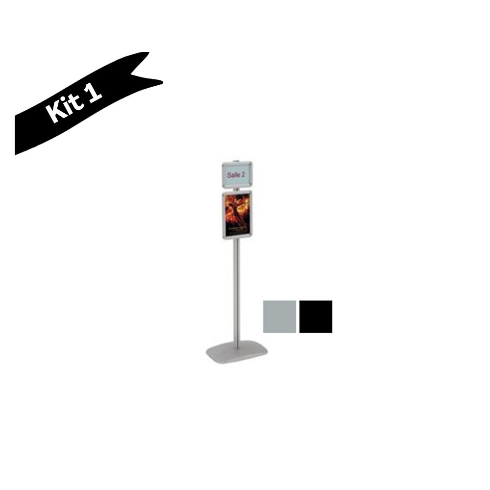 Porte-affiches Cadro-Clic sur pied - Hauteur 133 cm