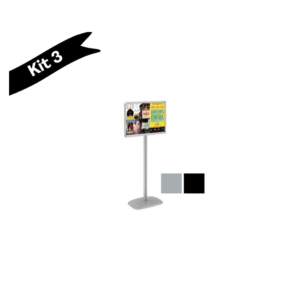 Porte-affiches Cadro-Clic sur pied - Hauteur 133 cm