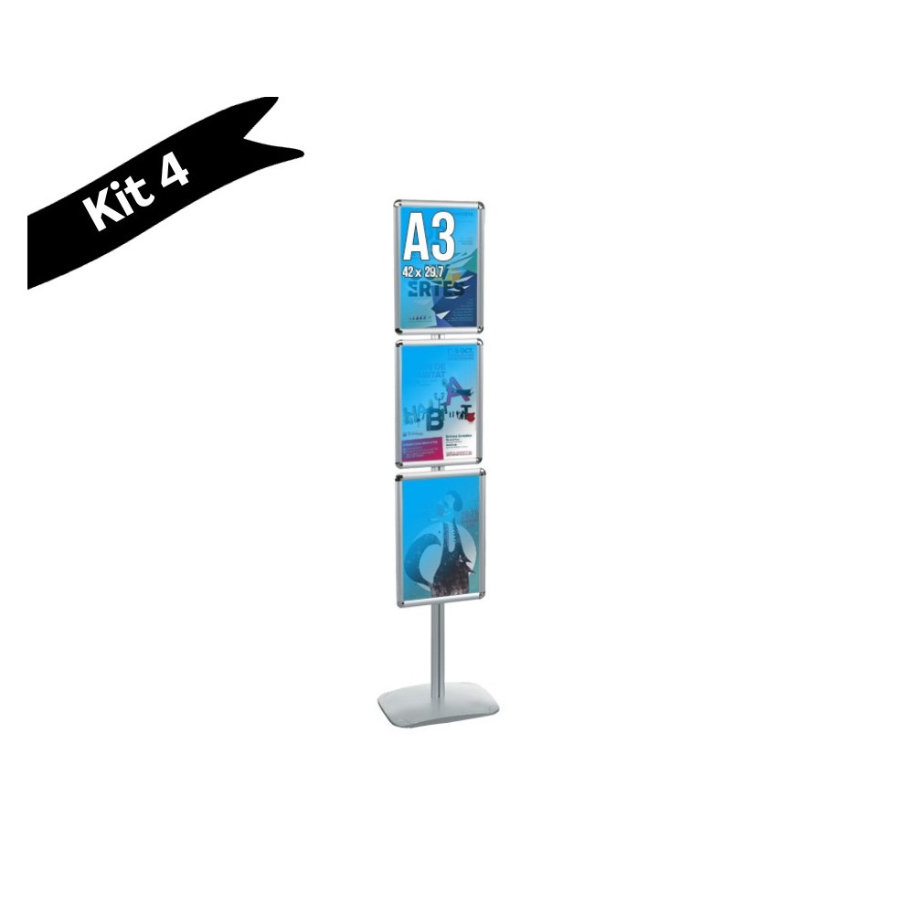 Porte-affiches Cadro-Clic sur pied