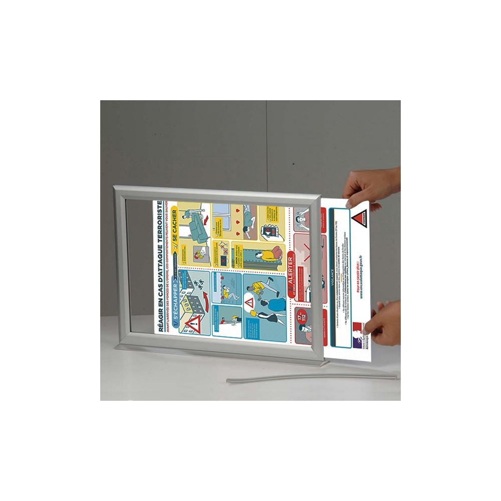 Porte-visuel drapeaux ou sur table