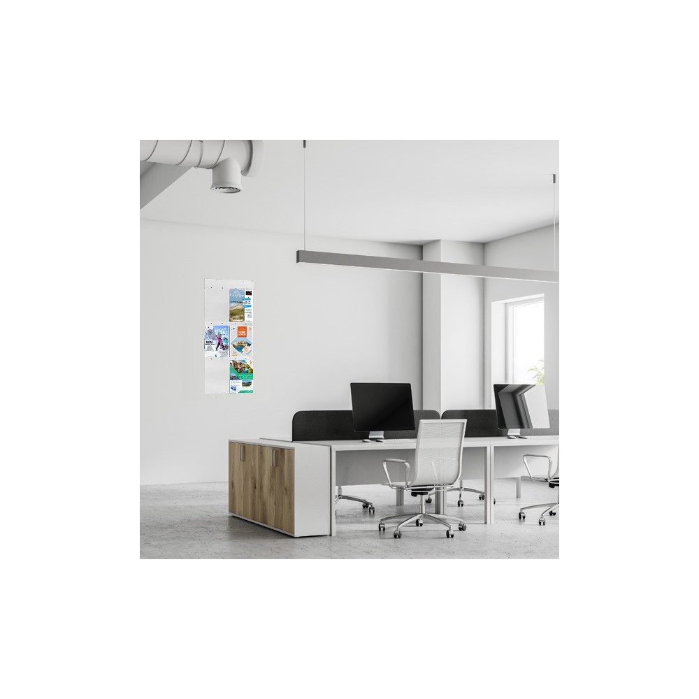 Panneaux plexiglass multi-visuels A4 suspension plafond ou fixation murale