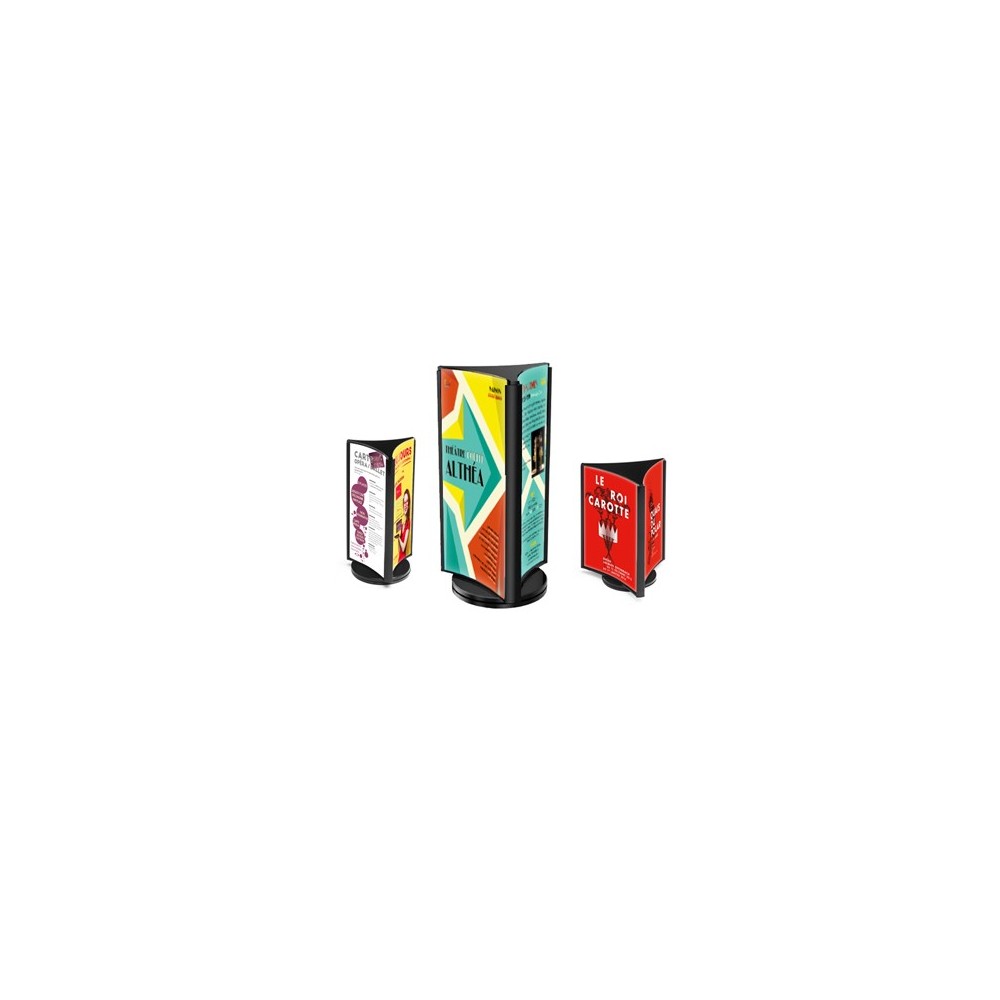 Tourniquets porte-visuels cristal de comptoir