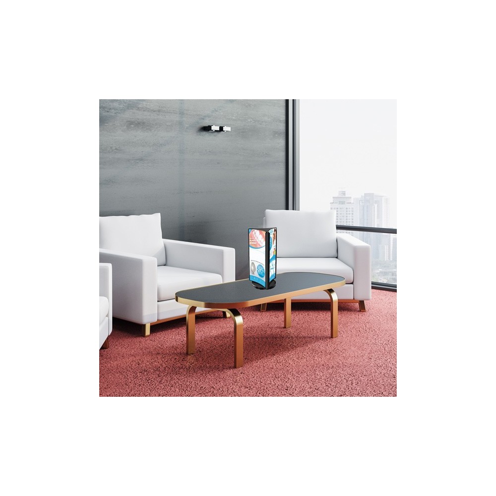 Tourniquets porte-visuels cristal de comptoir