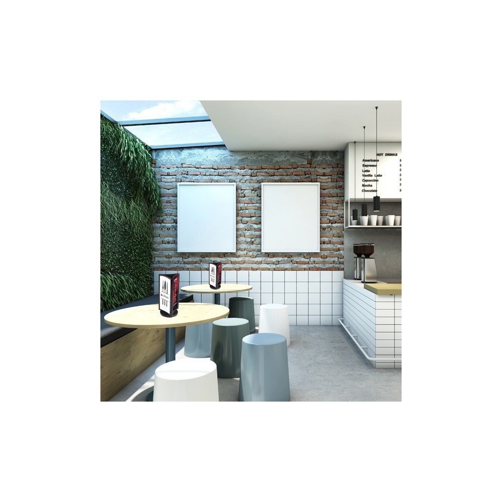 Tourniquets porte-visuels cristal de comptoir