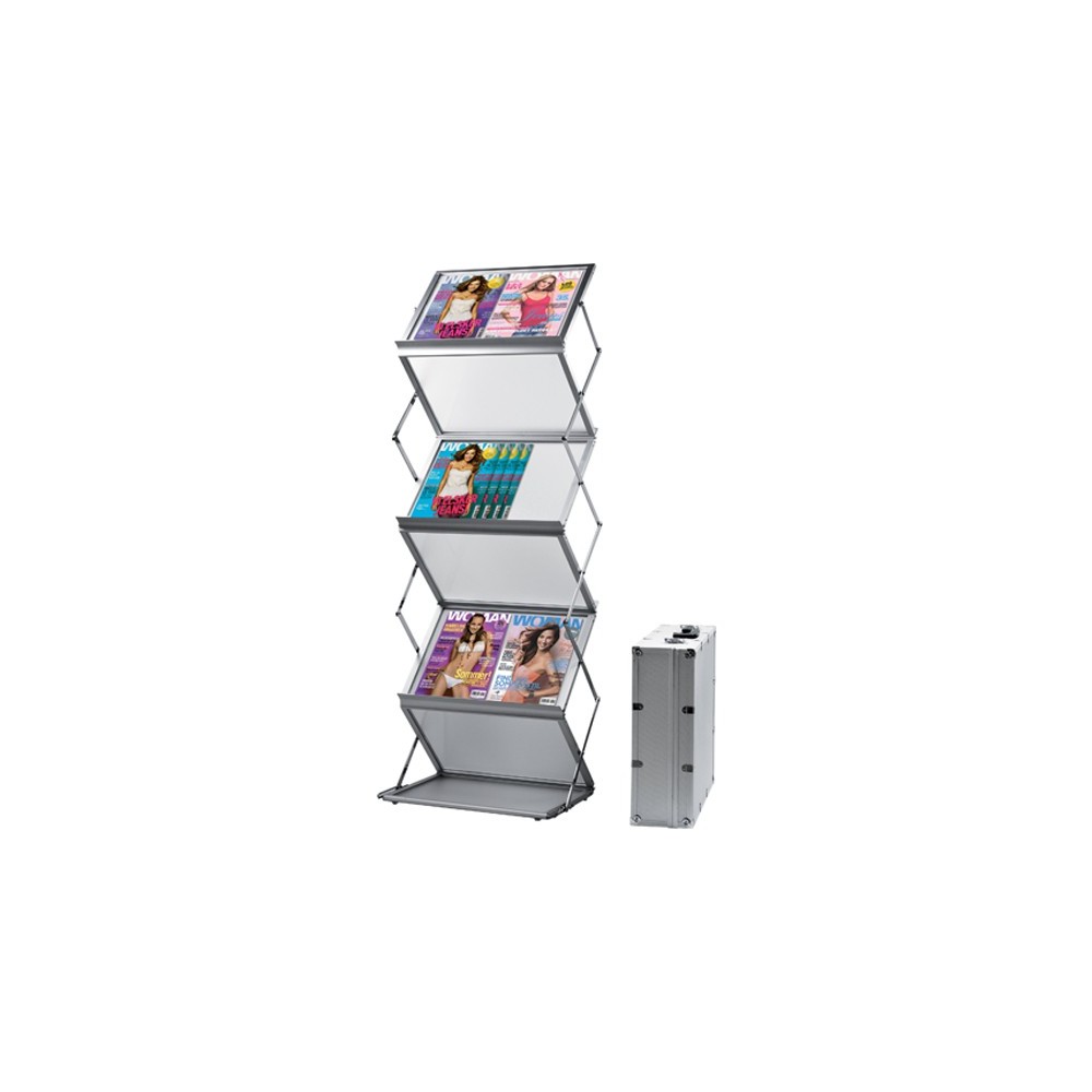 Présentoir de sol zig-zag