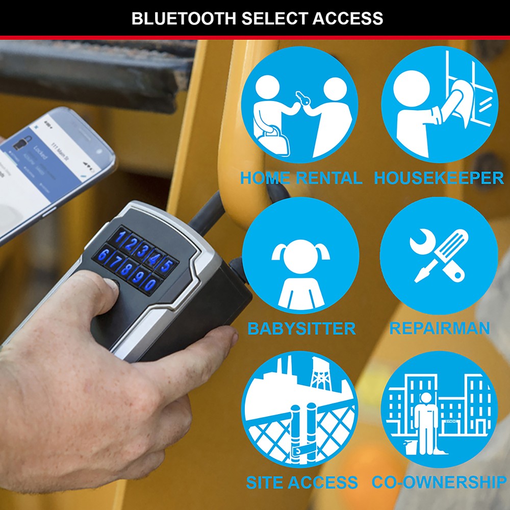 Boîte à clés Select Access SMART™ Bluetooth, à anse - Format M - Usage extérieur