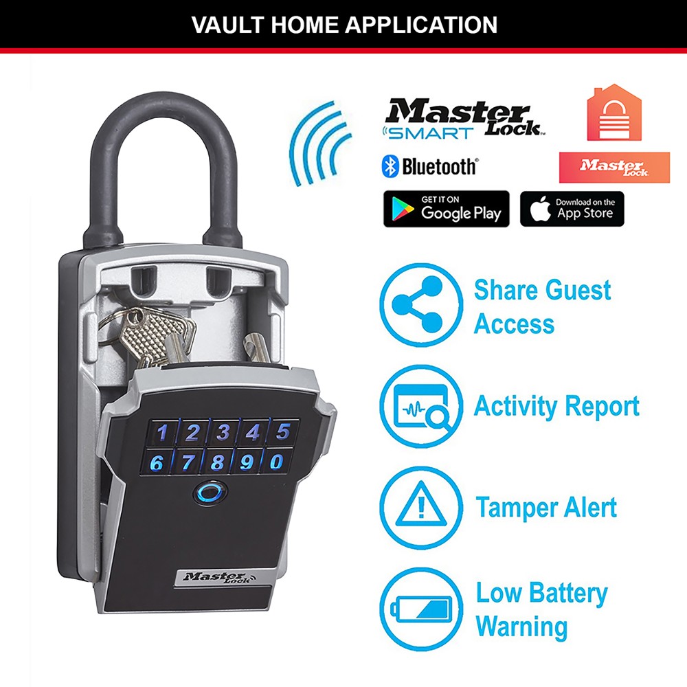 Boîte à clés Select Access SMART™ Bluetooth, à anse - Format M - Usage extérieur