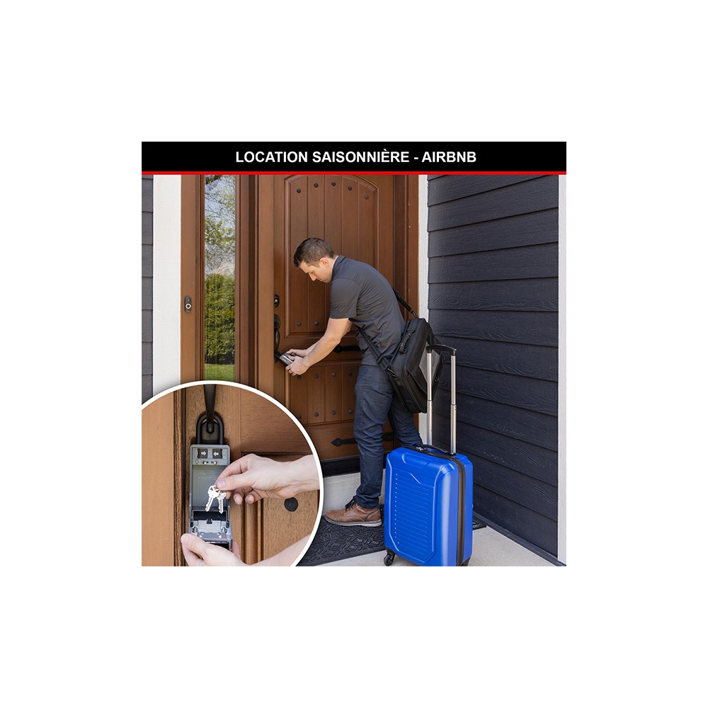 Rangement sécurisé pour clés Select Access à anse amovible - Format L - Aluminium