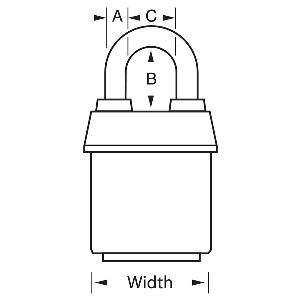 Cadenas Pro Series 5 goupilles - Tout-Temps, 2 hauteurs d'anse disponibles - Anse 35 mm