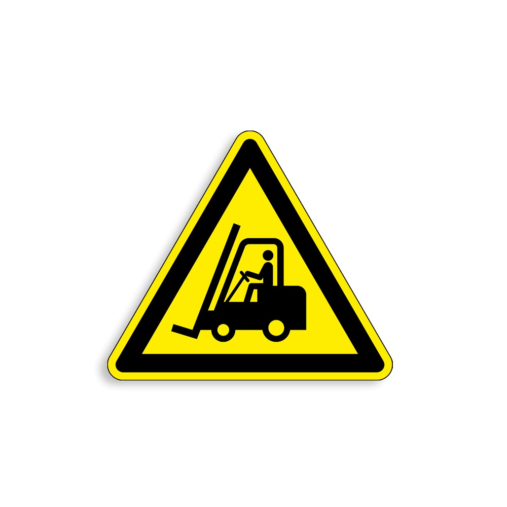 W014 - Chariots élévateurs à fourche et autres véhicules industriels, Étiquettes et panneaux de Danger