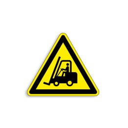 W014 - Chariots élévateurs à fourche et autres véhicules industriels, Étiquettes et panneaux de Danger
