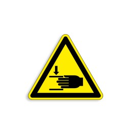 W024 - Ecrasement des mains, Étiquettes et panneaux de Danger