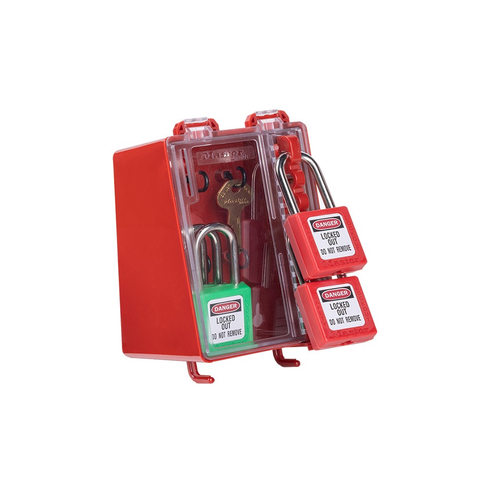 Boîte de consignation de groupe à fixer au mur, 2 capacités disponibles - 6 cadenas