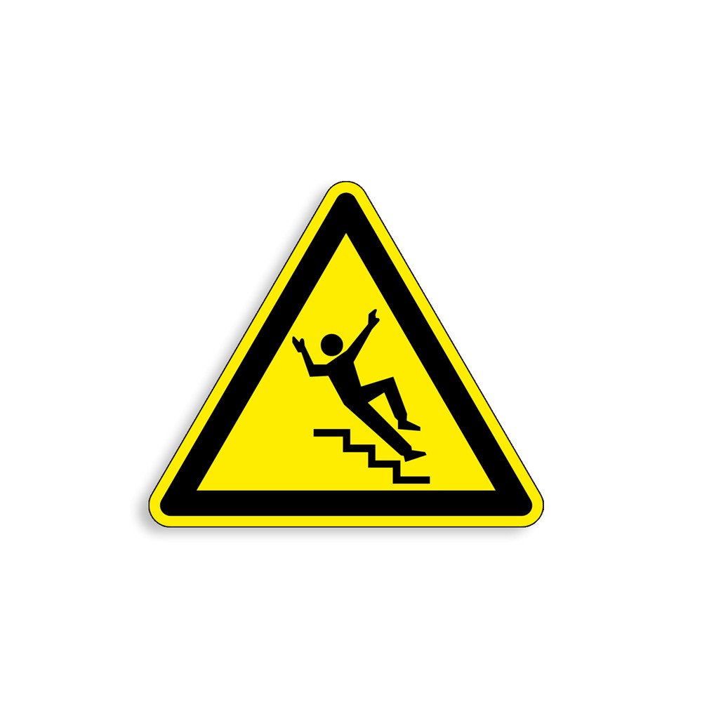 W189 - Risque de chute, Étiquettes et panneaux de Danger