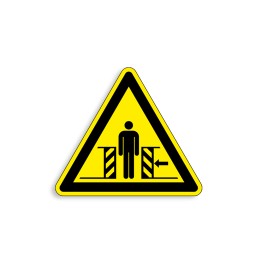 W224 - Risque d'écrasement, Étiquettes et panneaux de Danger