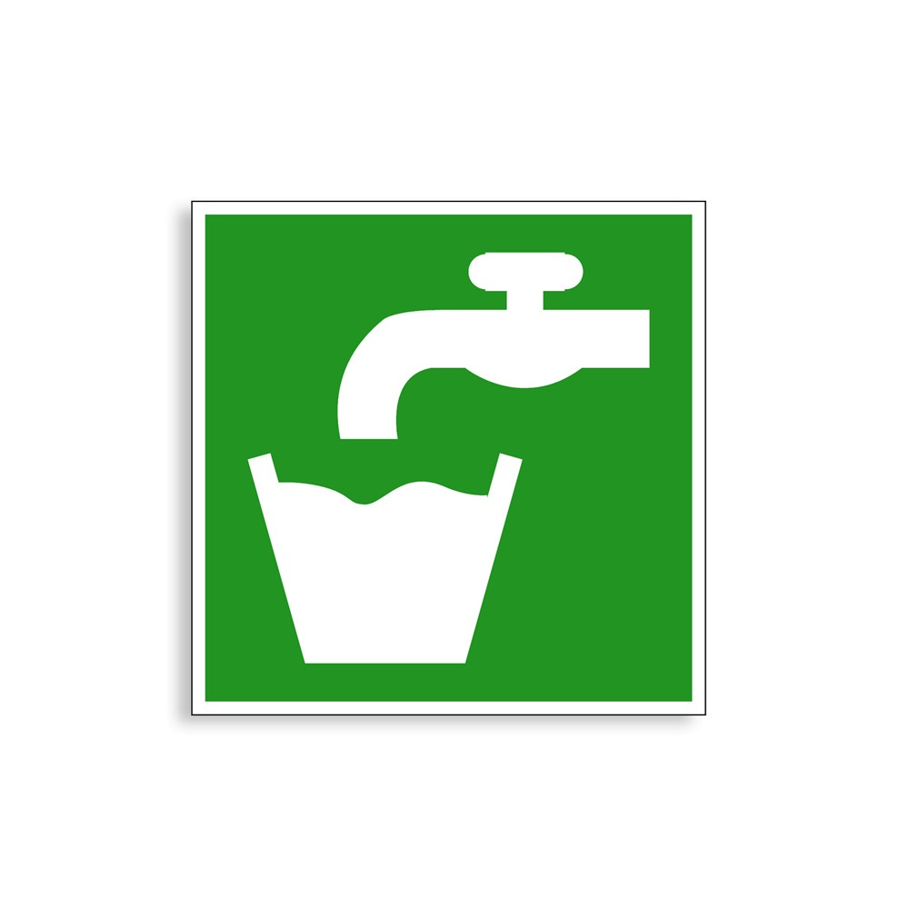 E015 - Eau potable, Étiquettes et panneaux d'Évacuation