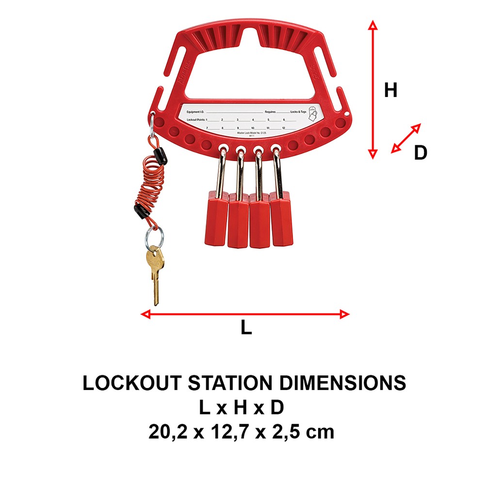 Caddy et support pour cadenas de Consignation
