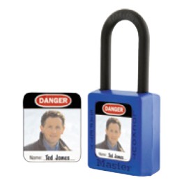 Etiquettes Photo Identification pour cadenas S31-S33-406-410 - Anglais (6 étiquettes)