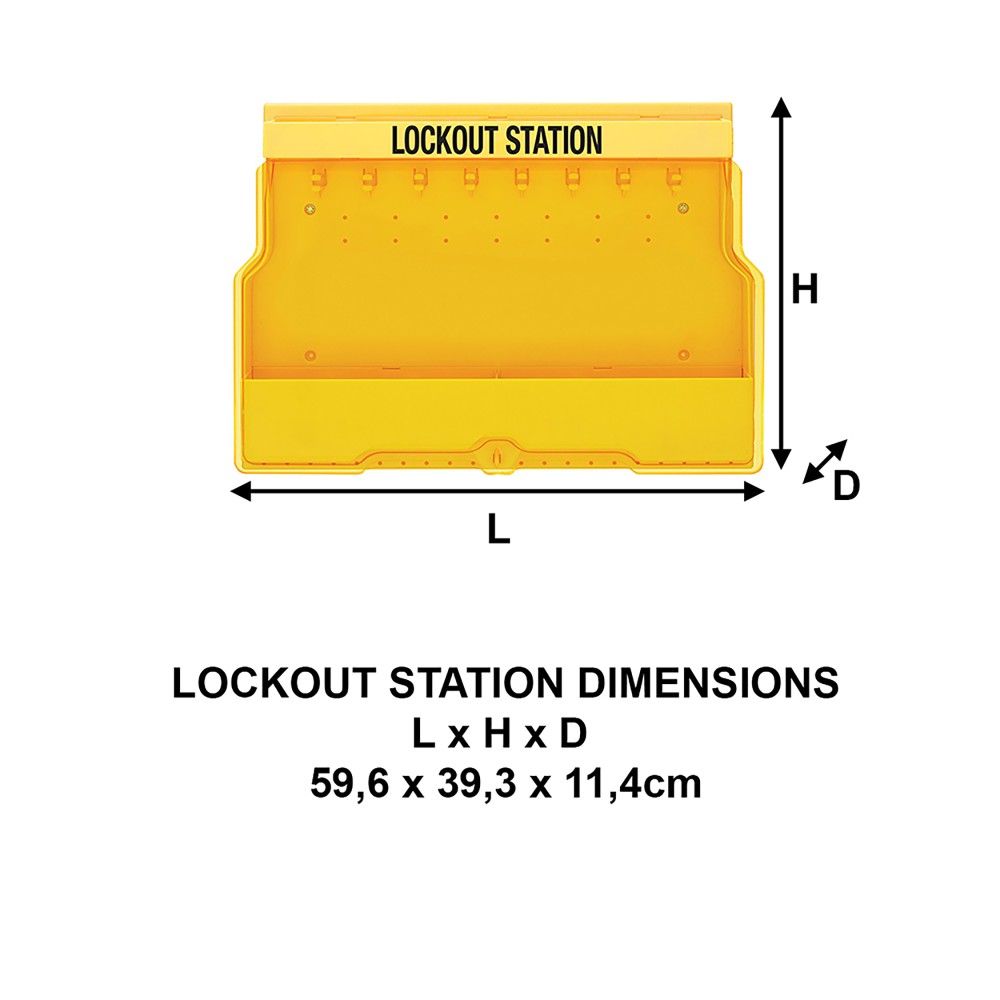 Station de Consignation stockage du pour matériel, 393 x 596 x 114 mm. Livrée vide