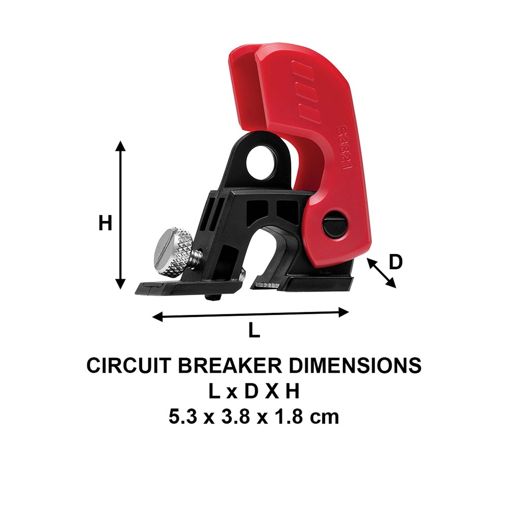 Bloque disjoncteur miniature Universelle avec vis moletée, puissance 120/240V
