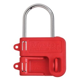 Crochet Acier avec poignée plastique pour 2 cadenas de consignation - Ø4 mm
