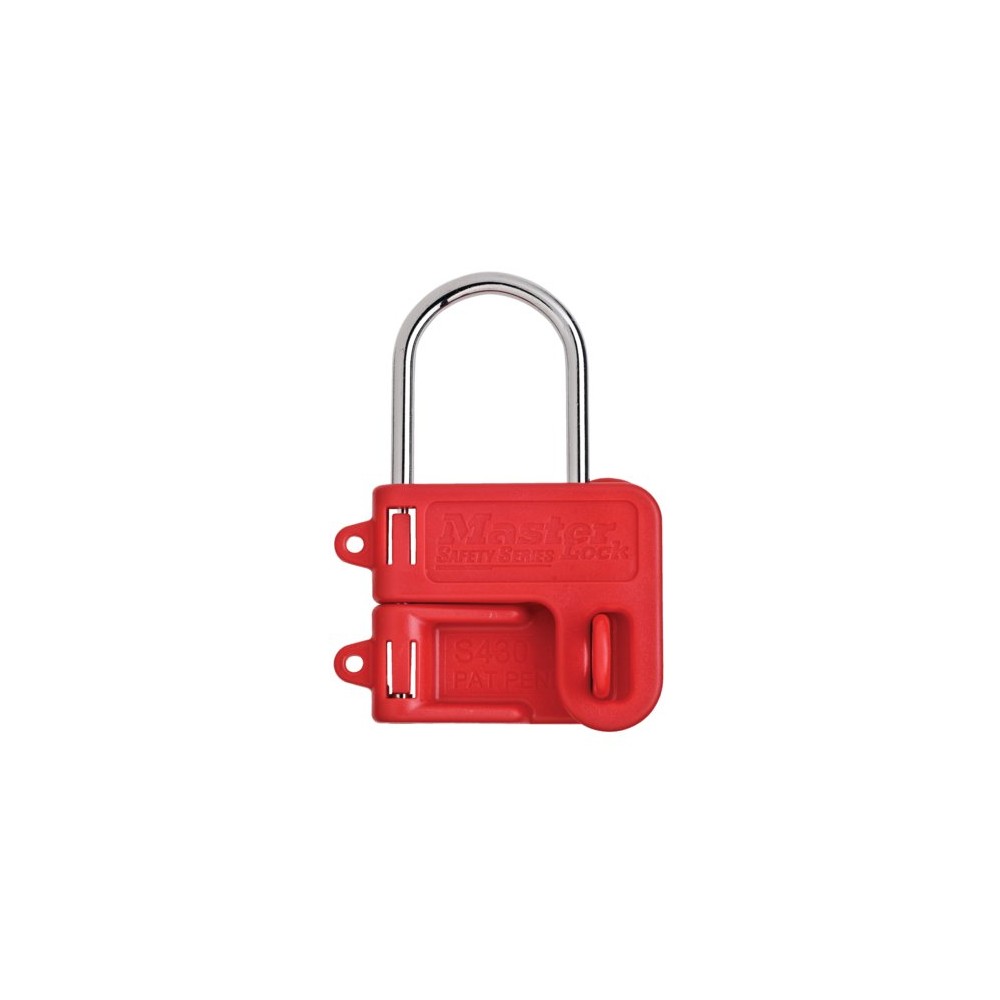 Crochet Acier avec poignée plastique pour 2 cadenas de consignation - Ø4 mm