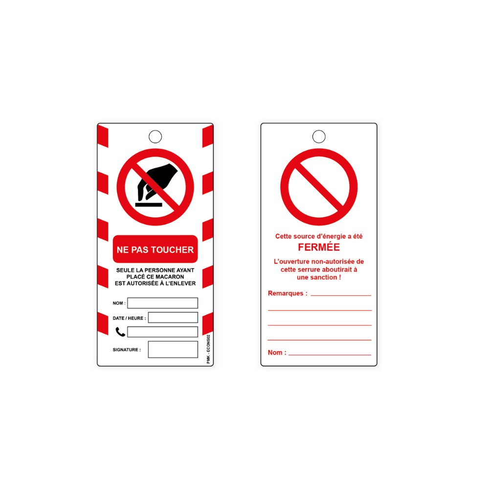 "Ne pas toucher" pictogramme interdiction de toucher, différents formats et matières au choix