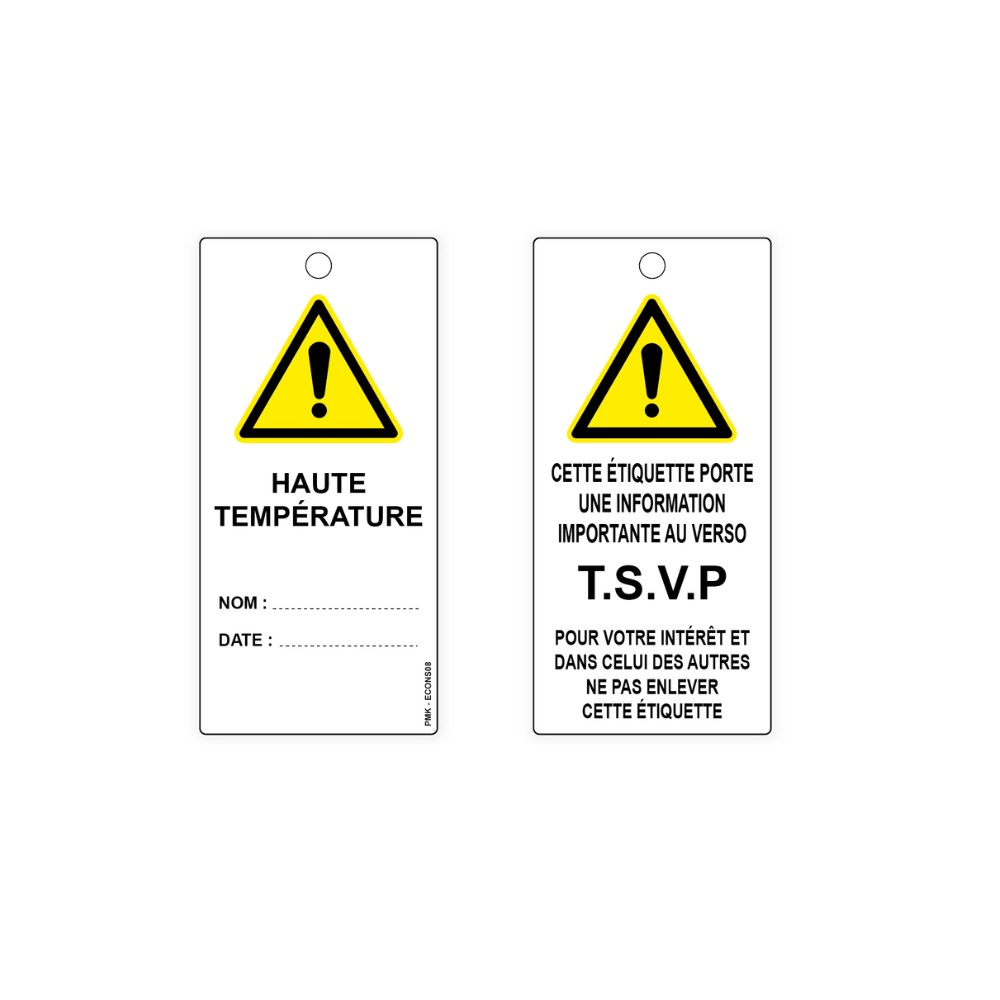 "Haute température", différents formats et matières au choix