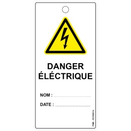 "Danger éléctrique", différents formats et matières au choix