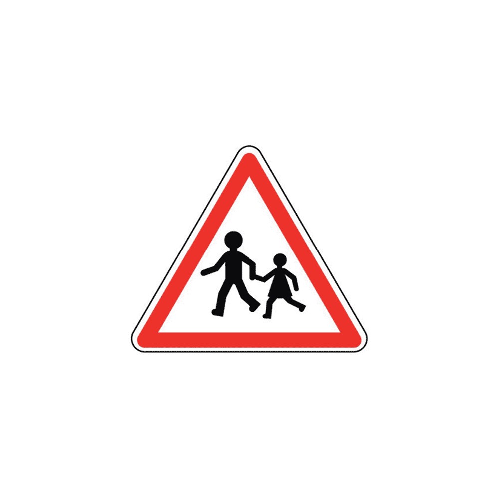 Panneau endroit fréquenté par les enfants A13a