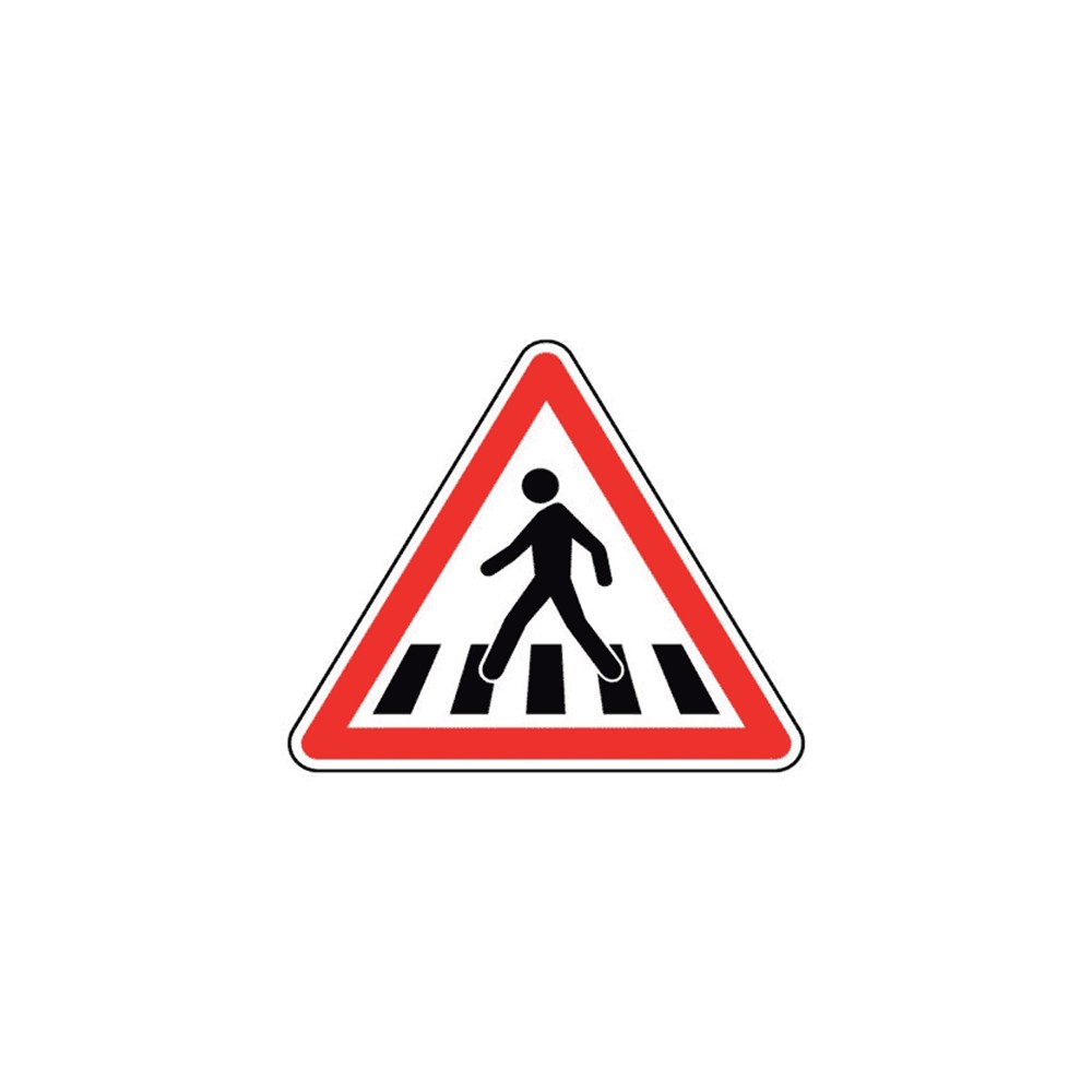 Panneau passage piéton A13b