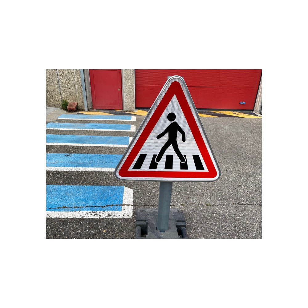 Panneau passage piéton A13b