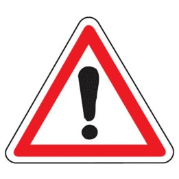 Panneau danger A14