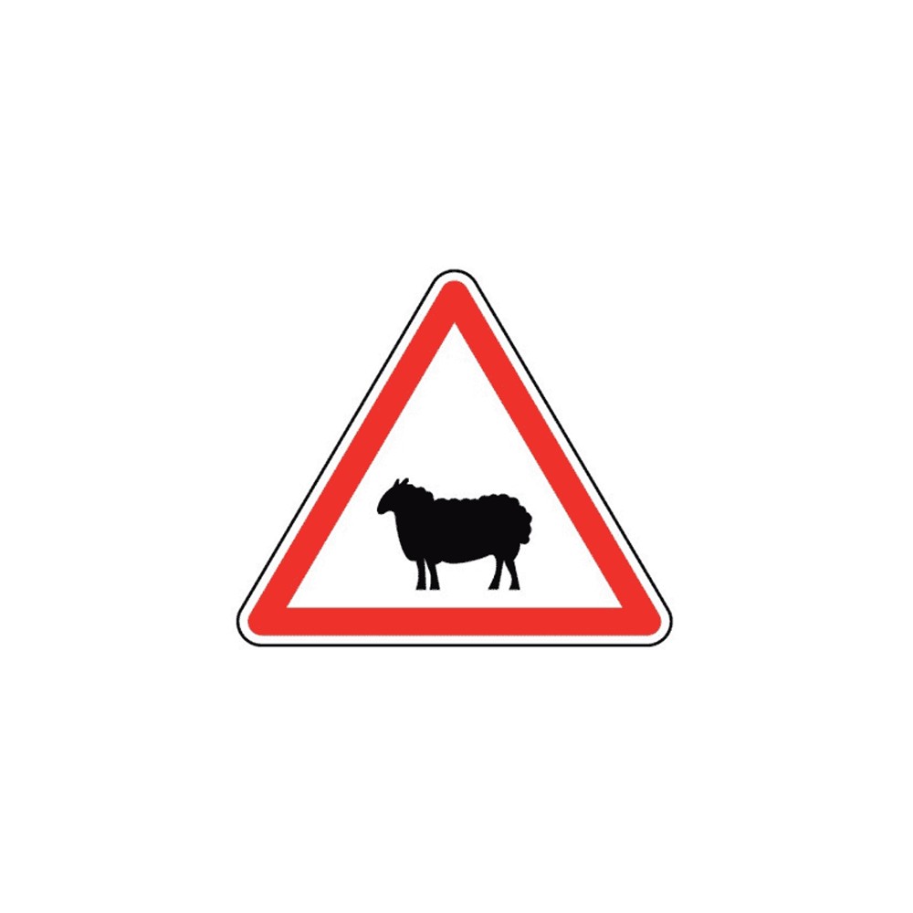 Panneau passage d'animaux domestiques A15a2