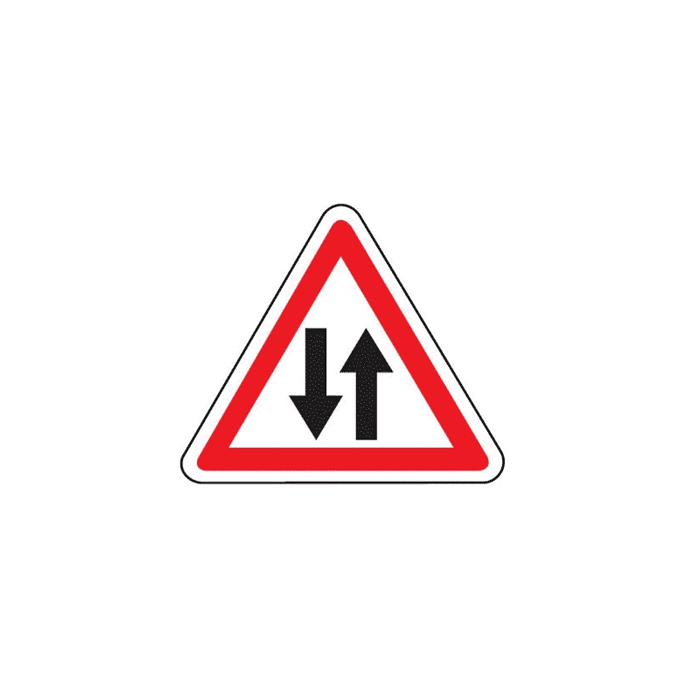 Panneau circulation dans les deux sens A18