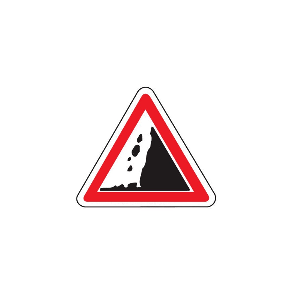 Panneau risque de chute de pierre A19