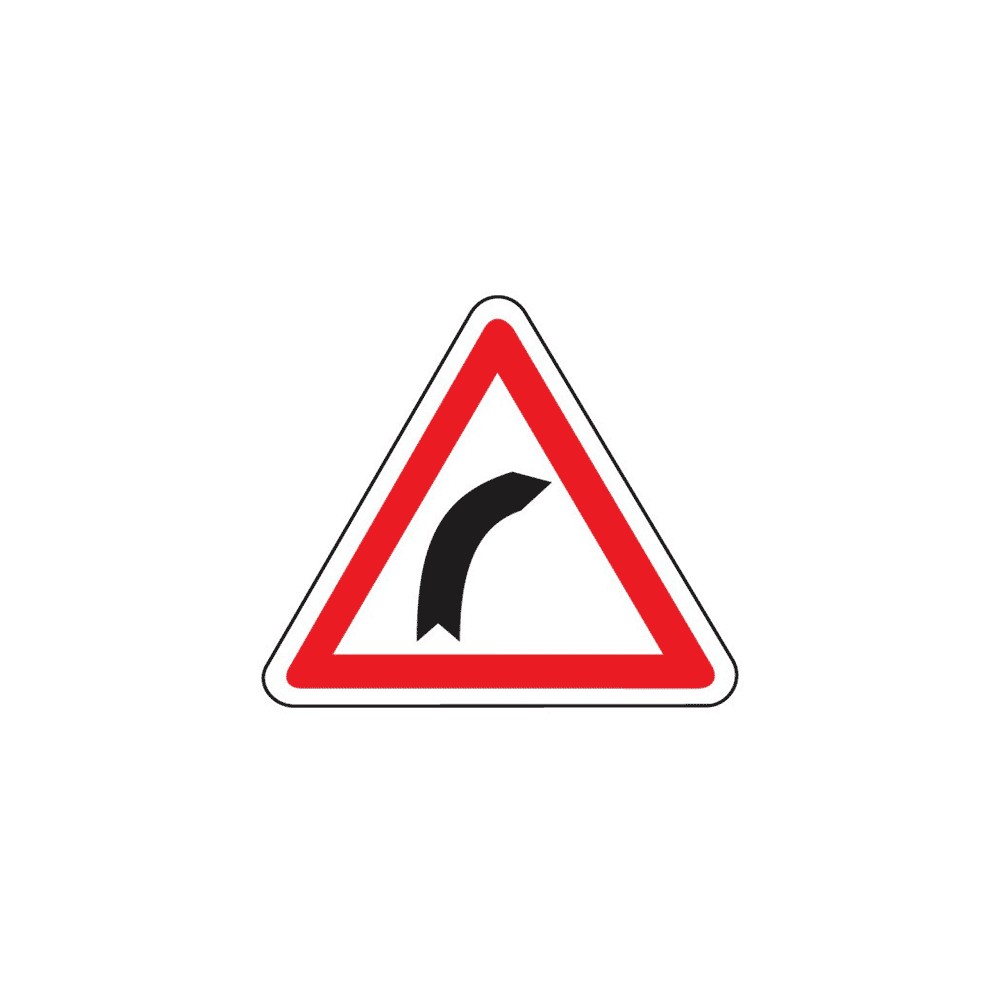 Panneau virages à droite A1a