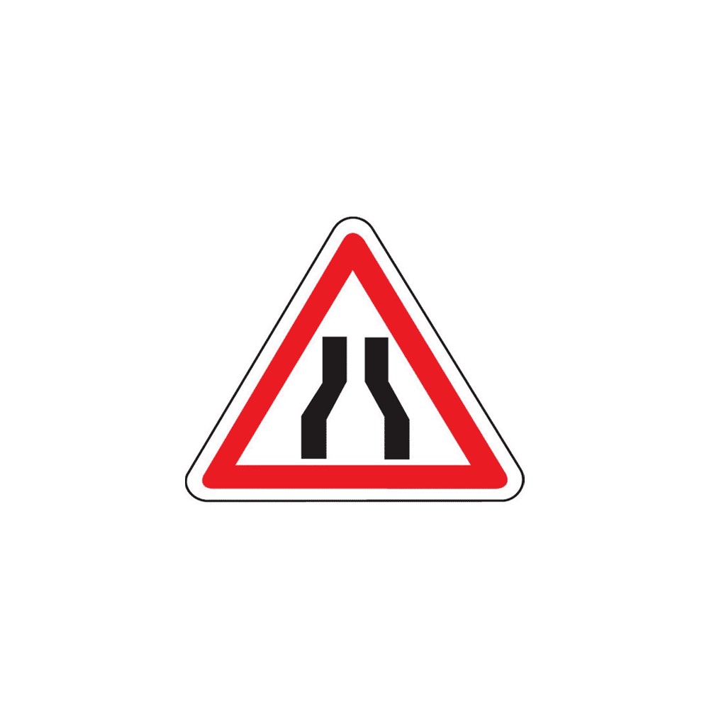 Panneau chaussée rétrécie A3