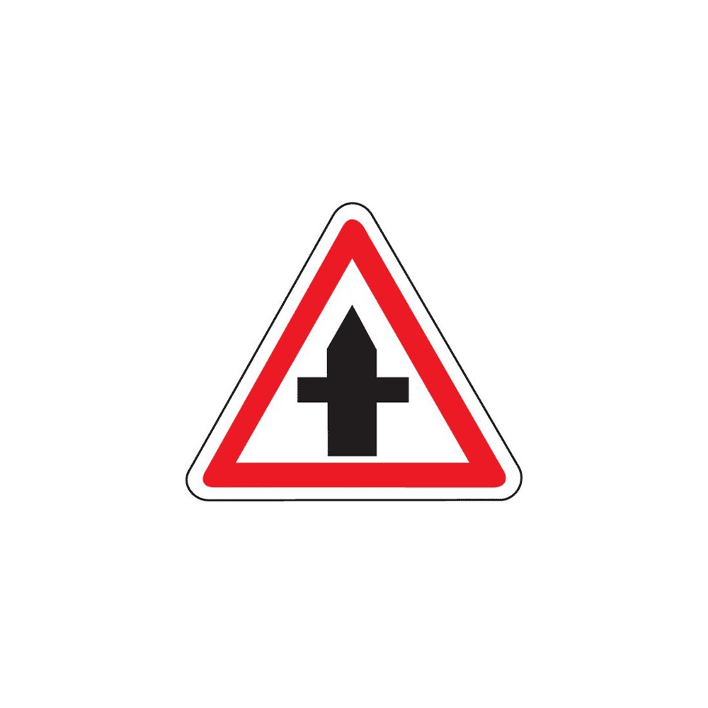 Panneau intersection dont les usagers doivent cédez le passage AB2