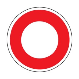 Panneau circulation interdite à tout véhicule B0