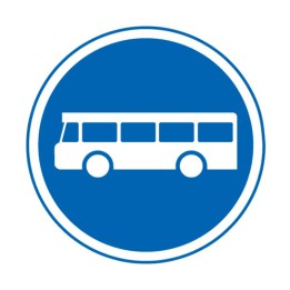 Panneau voie réservée aux transport en commun B27a