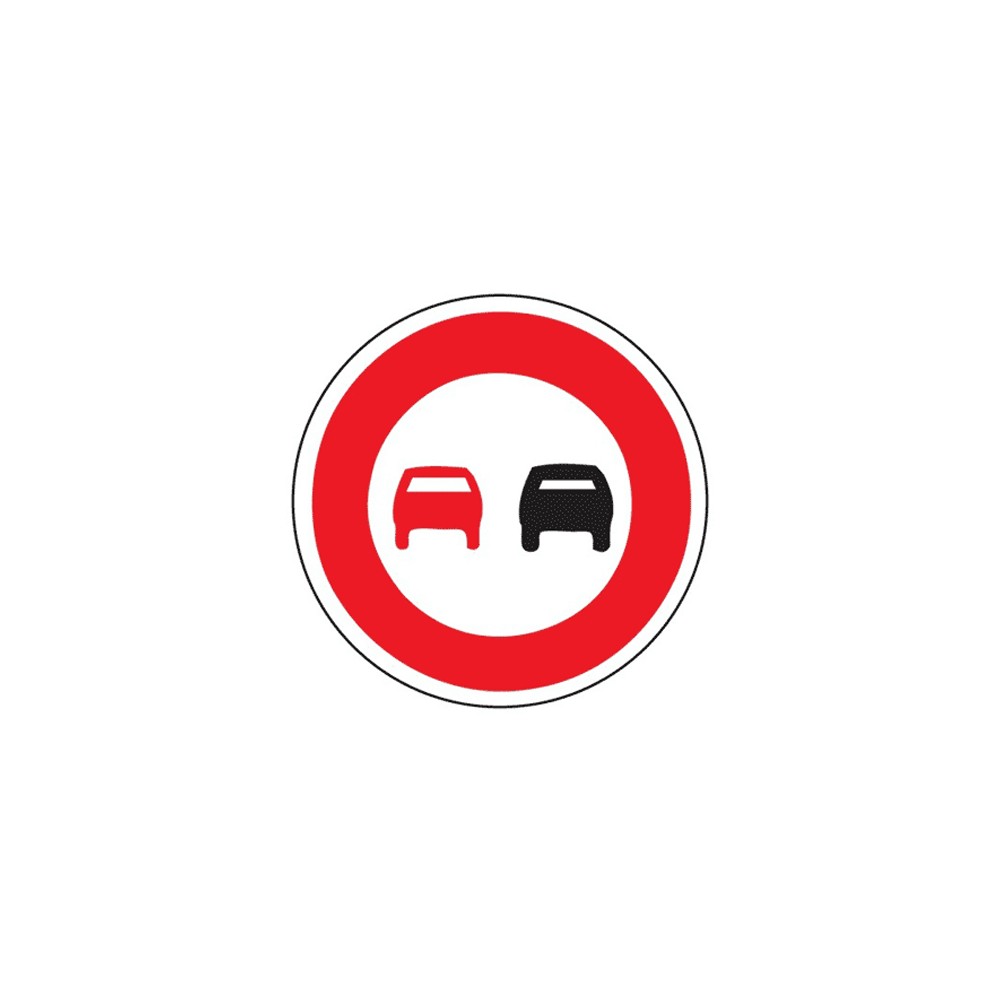 Panneau d'interdiction de dépasser B3