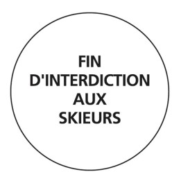 Panneau fin de l'interdiction indiquée B39