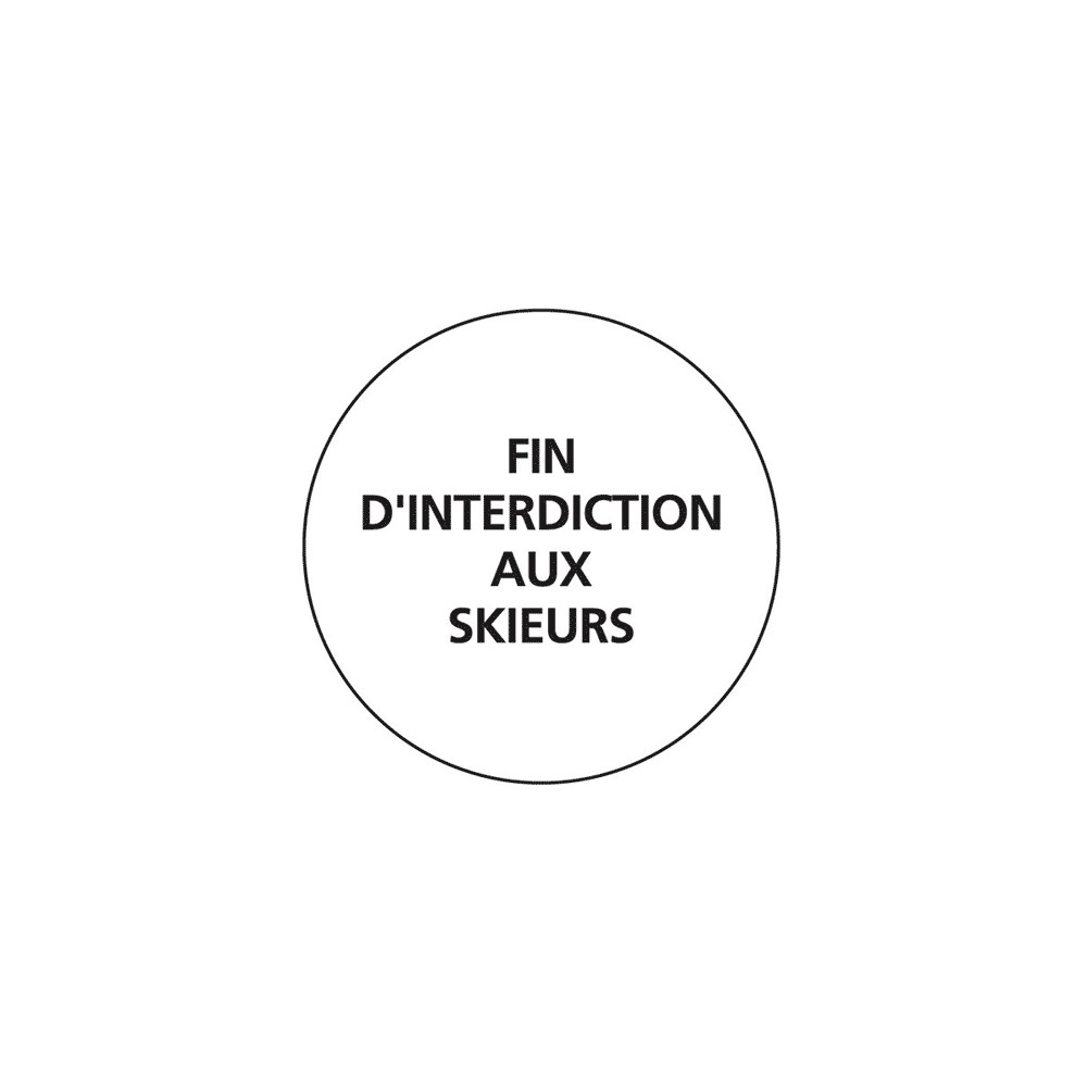 Panneau fin de l'interdiction indiquée B39