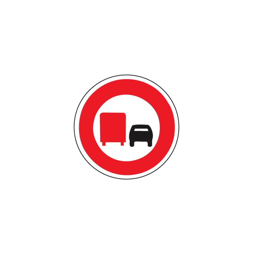Panneau d'interdiction de dépasser B3a